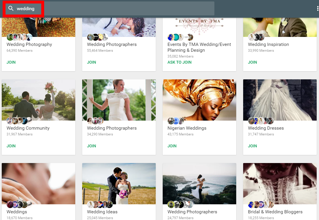 google plus for wedding photography seo