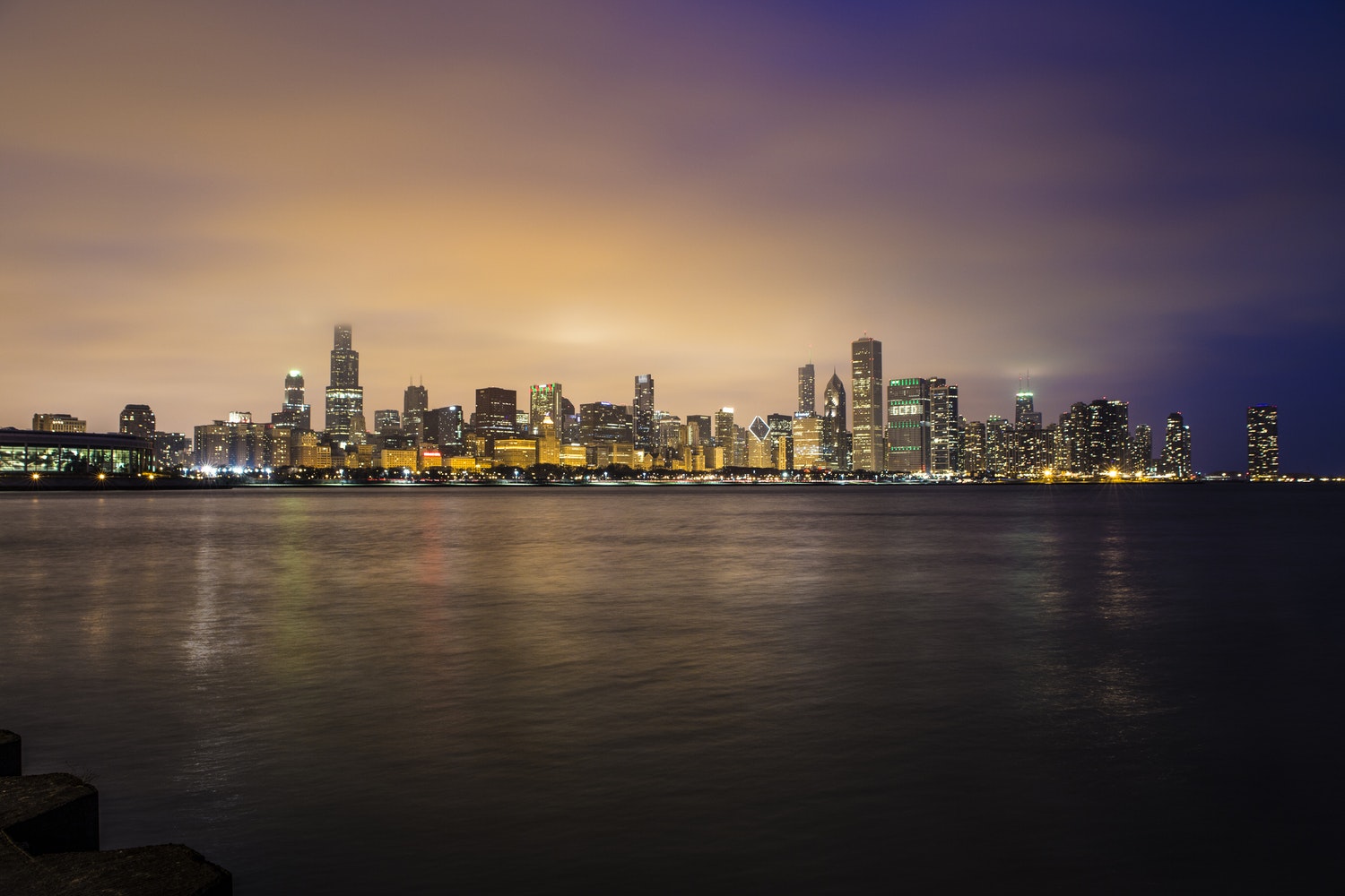 light trails night photography